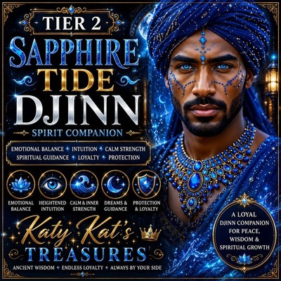 Tier 2 Sapphire Tide Djinn Spirit Companion Emotional Balance 