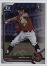 2022 Bowman Draft Chrome Refractor Landon Sims #BDC-72 1t44