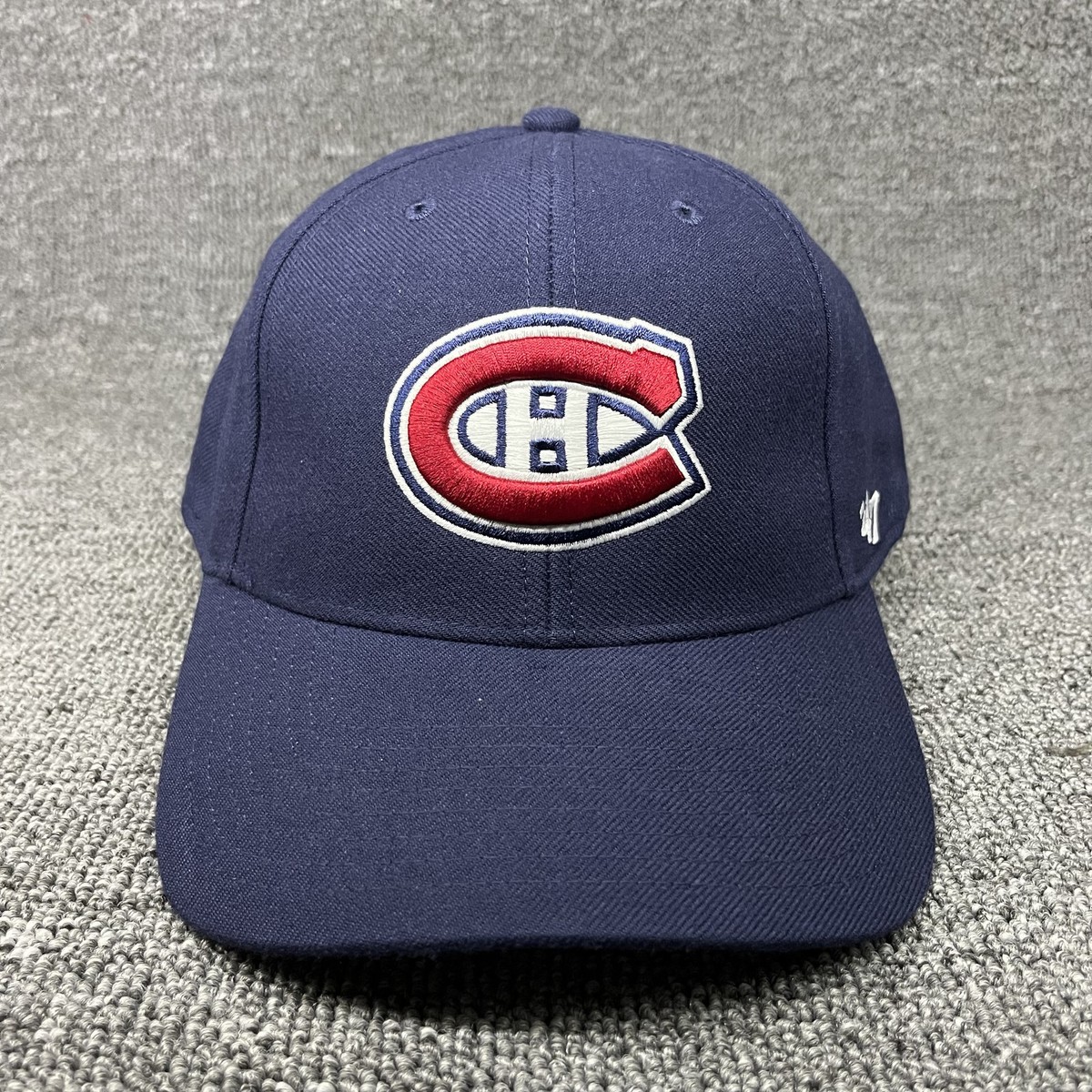 Montreal Canadiens '47 Brand MVP Hat Navy Blue Adjustable NHL Hook & Loop Cap