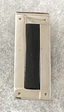 Dolan Bullock Sterling Silver Onyx Money Clip Sturdy   2”  X  .75”.   29.8 Grams