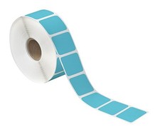 4 x 6 1/2" Blue Desktop Direct Thermal Labels-230 Labels per Roll-12 per Roll