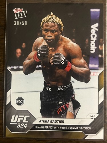 Ateba Gautier [Gold Foil] #3 2026 Topps Now UFC card