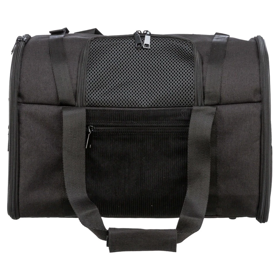 Trixie Rucksack Connor Nylon Tragetasche für Hunde 42x29x21cm schwarz/grau - Bild 2 von 4