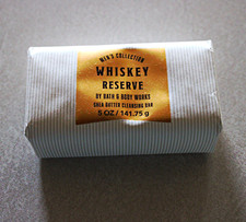 Bath  Body Works Men's Whiskey Reserve Shea Butter Cleansing Bar 5 oz