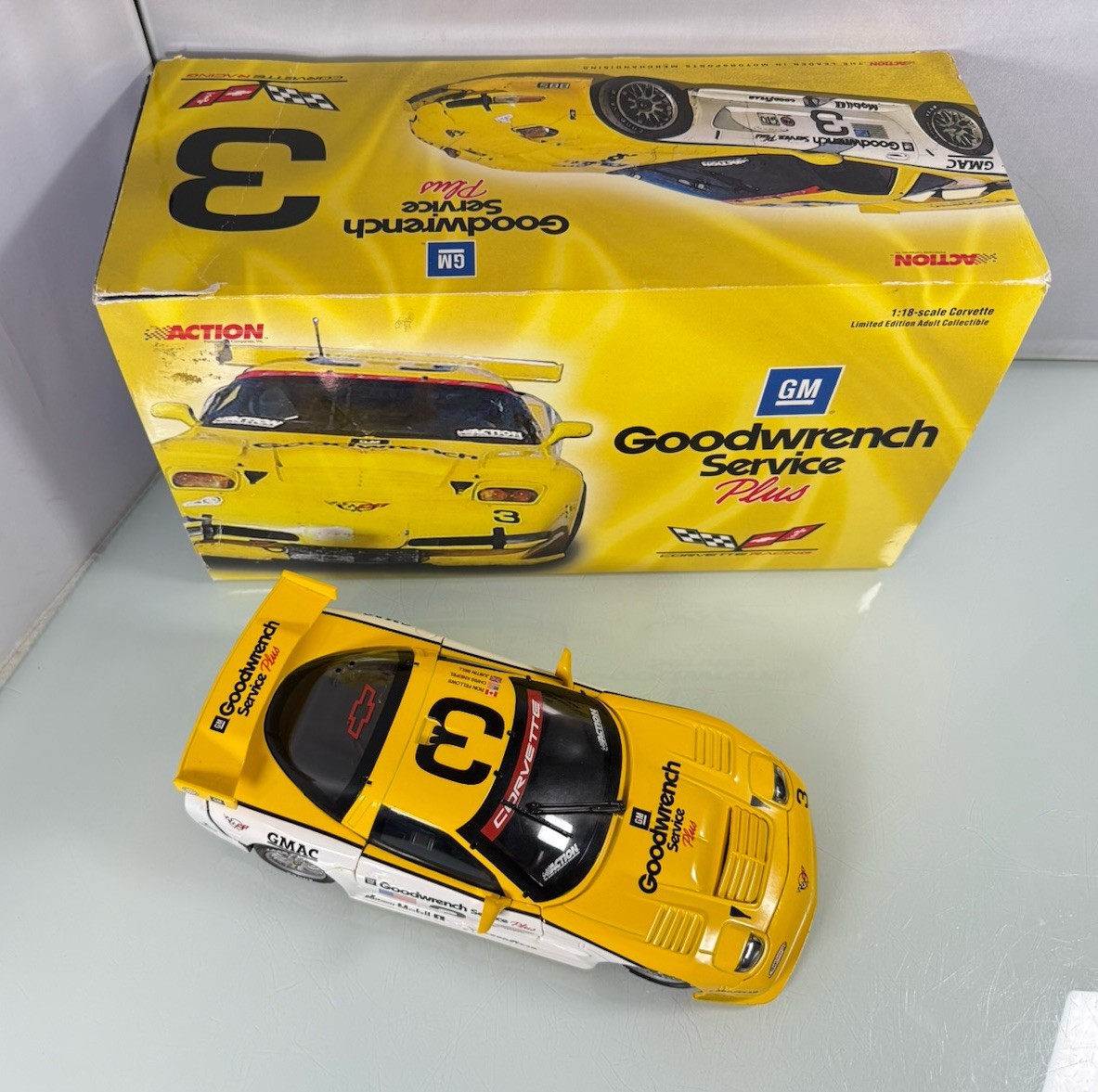 Action Racing 1/18 Scale Diecast Corvette C5-R #3 Fellows GT2