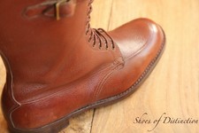 K Boot 1954 WWII Officer boot Brown Leather Derby Boots Shoes Men's UK 10