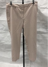 Adrianna Papell Womens Blush Solid Bi Stretch Kate Fit Style Pants Size 10