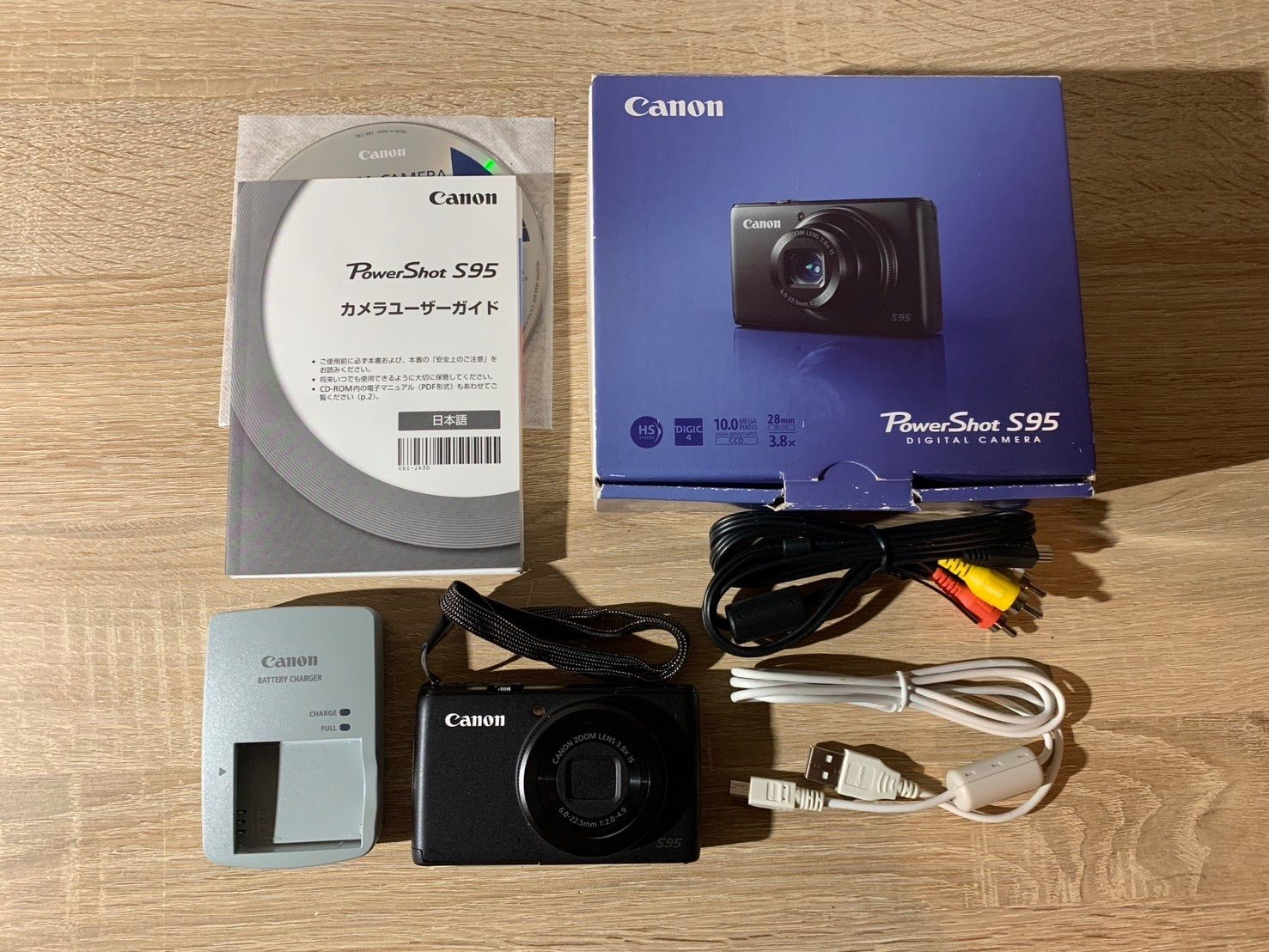 Canon PowerShot S95 Black Compact Digital Camera 10MP Tested Working Japan
