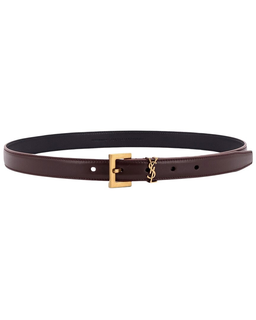 Saint Laurent Leather Belt Womens Brown 80 78090₽