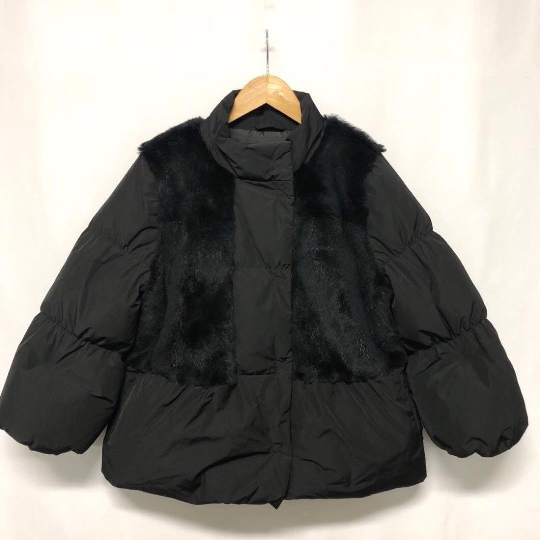Sportmax Code MAX MARA Short Down Jacket Black Us… - image 1