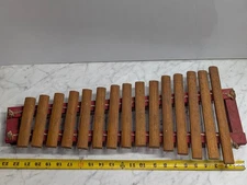 Vintage Wooden Xylophone Percussion Instrument Table Top 15 Keys
