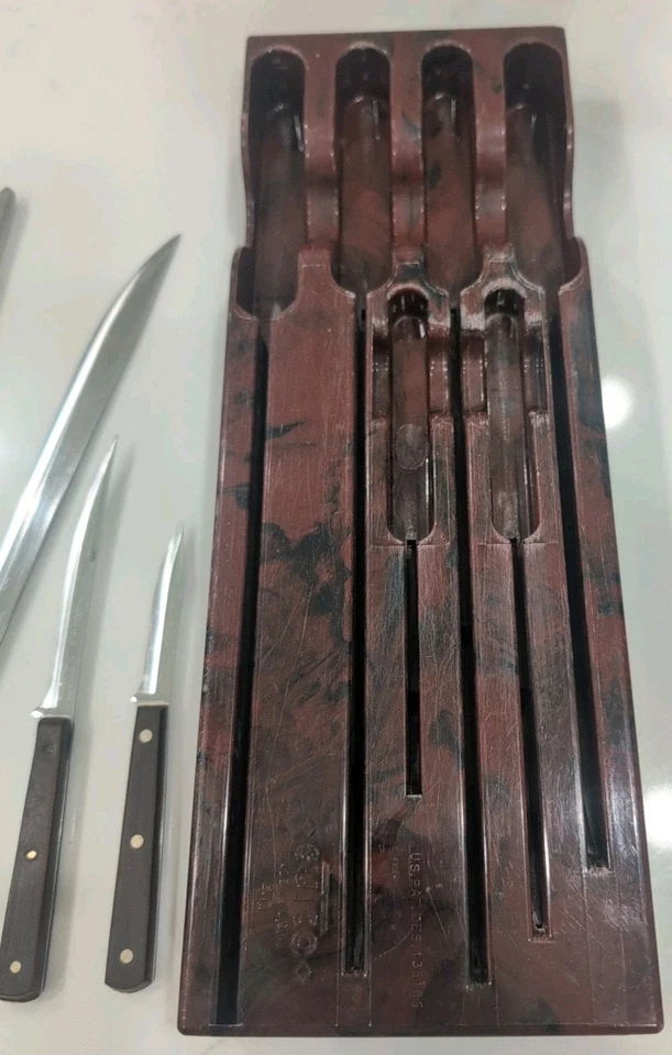Cuchillos CUTCO VINTAGE 2 juegos completos, 9 artículos soportes de plástico #40, 41 Foto 3 de 4