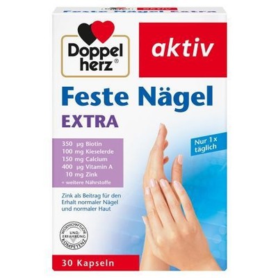 DOPPELHERZ Feste Nägel Extra Kapseln 30 St