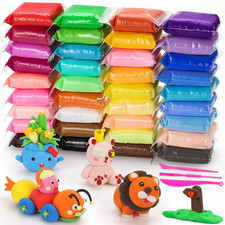 Air Dry Clay Kits 36 Colors Ultra Light Magic Modeling Clay for Arts and Crafts