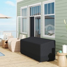 Image of 190x72cm Outdoor Garden Rattan Furniture Protective Cover for 3 Seater Sofa