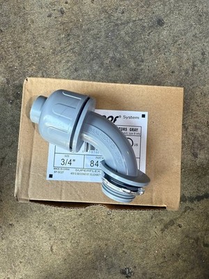 Sealproof  Non Metallic angle Connector Gray 3/4  Qty 10