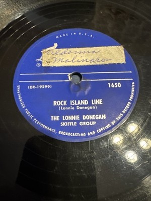 London 78 RPM Lonnie Donegan Skiffle Group - Rock Island Line  / John Henry 1650