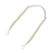 39" Iron Flat Chain Strap Purse Shoulder DIY Replacement White Gold 