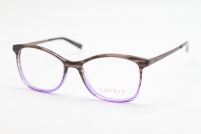 NEW ESPRIT ET17433 COLOR-577 BROWN PURPLE AUTHENTIC EYEGLASSES 52-16