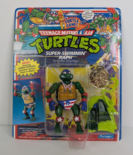 Vintage 1992 TMNT Super Swimmin Raph Original Playmates MOC