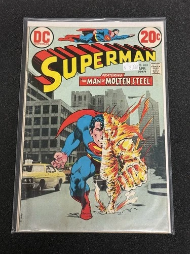 Superman DC Action Comics Comic Book Very Good Vintage Super Hero #263