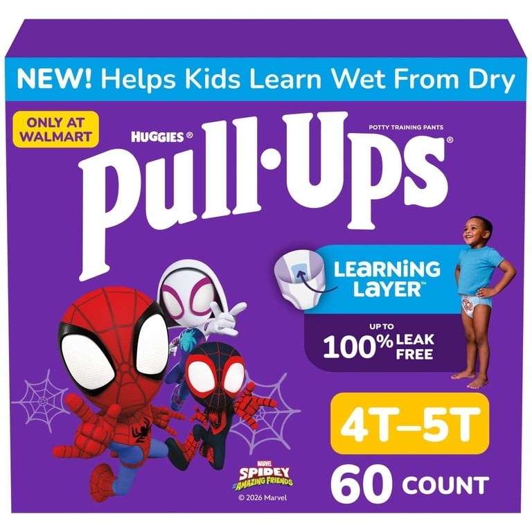 4 boxes Huggies Boys Pull-Ups 4t 5t- 60 Count-$211.99/all four- FREE SHIPPING!
