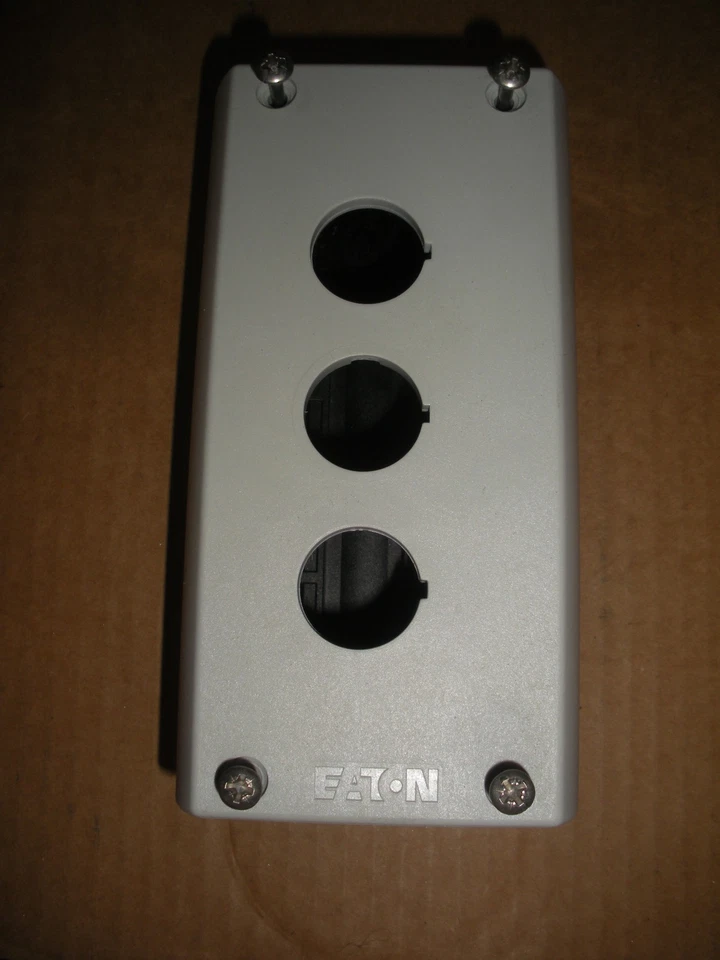 Eaton M22-I3-PG 3 orificios caja de control plástico estación PB 3 disponibles Foto 2 de 4