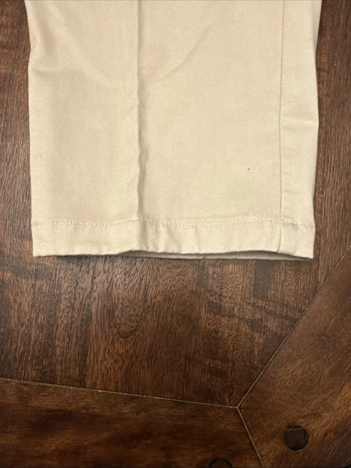 New L.L. Bean Natural Fit Pants Mens SZ 38x36 Khaki Flannel Lined - Image 2 of 4