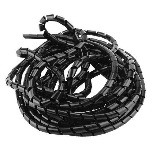 25mm Spiral Cable Wrap Organising Wire Management PC TV Office Home 4mm Équipeme - Foto 4