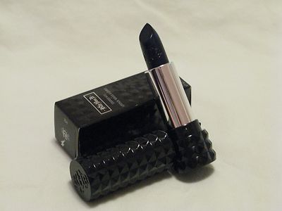 Kat Von D Studded Kiss Lipstick 'Poe' Deep Navy Shimmer NIB Full Size