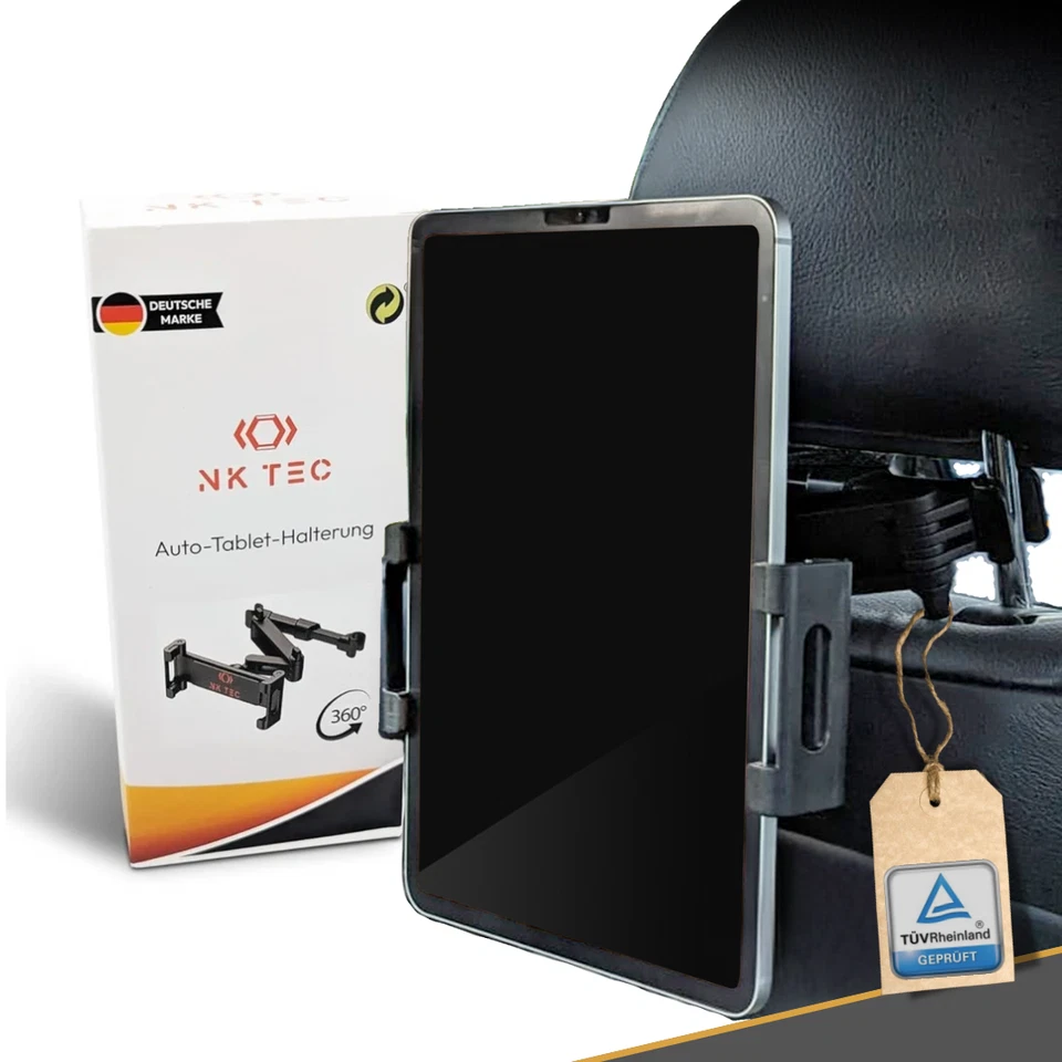 Tablet Halterung Auto Handyhalterung Tablethalter Kopfstütze für IPad, Samsung - Bild 2 von 4