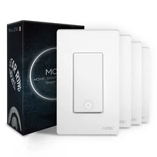 MOES WiFi 3 Way/Single Pole Smart Wall Light Switch with Alexa Google APP Remote