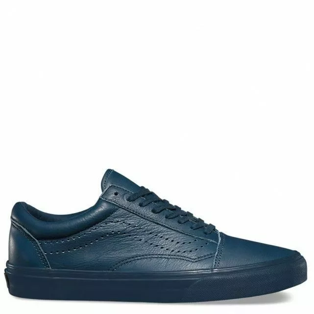 VANS SHOES SKOOL LEATHER NAVY NEW SALE eBay