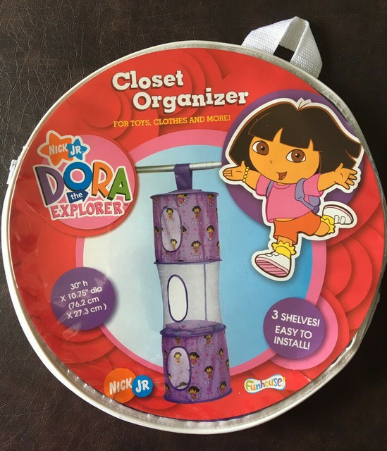 Dora The Explorer CLOSET ORGANIZER For Toys, Clothes, Storage 3 Shelves