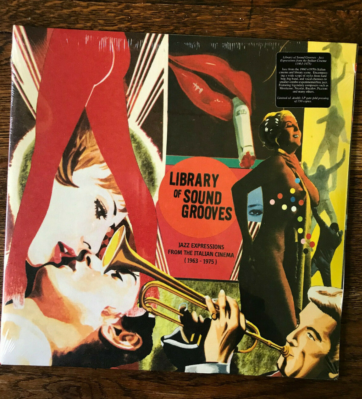 LIBRARY OF SOUND GROOVES 2LP Morricone Alessandro Alessandroni Stelvio Cipriani