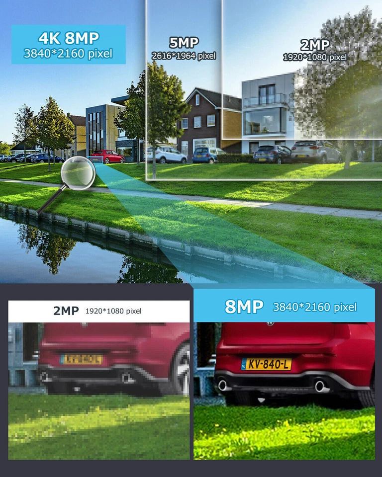 Telecamera di sicurezza IP 4K POE 30X zoom bidirezionale audio AI rilevamento visione notturna 328 piedi - Immagine 3 di 4