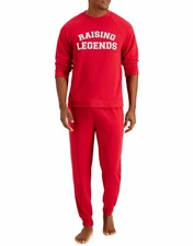 FAMILY PAJAMAS Men's Raising Legends Pajama Set sz M Medium Red