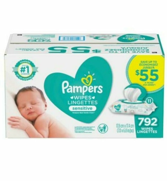 pampers sensitive wipes 800