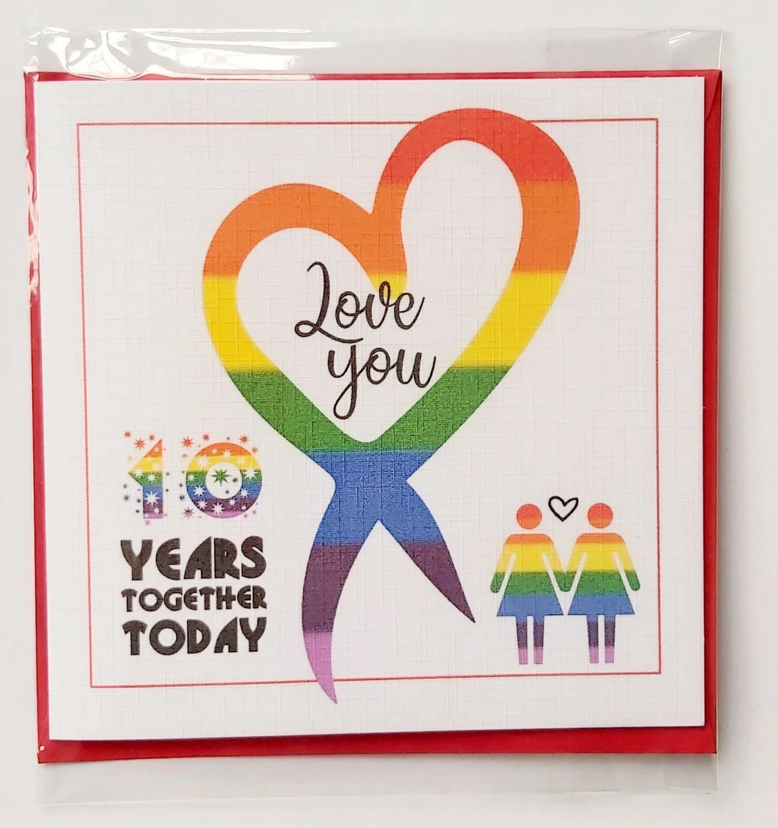 LGBT Happy ANNIVERSARY Card LOCKDOWN pandemic GAY LESBIAN BI PERSONALISED TRANS