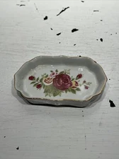 Vintage 4.5” X 3” Trinket Dish For Rings & Things
