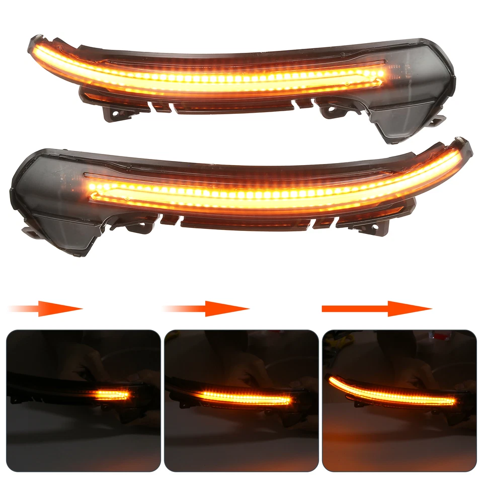 1 par de luces intermitentes de espejo retrovisor lateral coche 4G5949102B para Audi A6 2,0 L A/T Foto 4 de 4