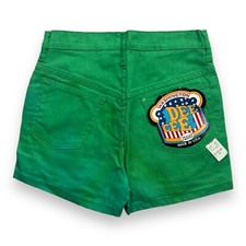 Vintage Flawed Deadstock Dee Cee Green Cotton Shorts 27 Waist