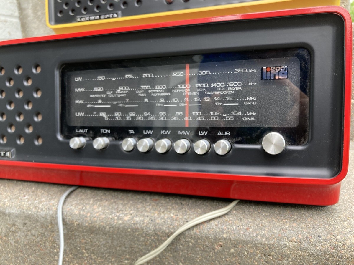 Vintage Loewe Opta 2001 Line AM/FM Radio Mid Century Modern Atomic