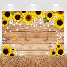 Fondo de pancarta de girasol para fotograf a de fondo de fiesta de cumplea os