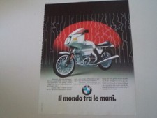 advertising Pubblicità 1982 MOTO BMW R100 R 100 RS