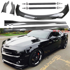 For Chevrolet Camaro Carbon Fiber Front Bumper Lip Spoiler 86.6 Side Skirt Kit