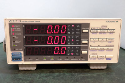 12082 YOKOGAWA SINGLE-PHASE DIGITAL POWER METER, P/N: 760401 WT210