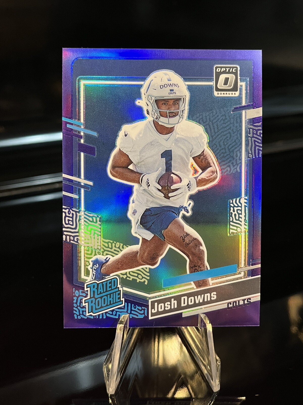 2023 Donruss Football Josh Downs Rated Rookie Optic Preview Purple /50🔥SP