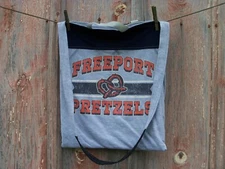 Freeport Pretzels & Morts Recycled tshirt Tote Bag Grocery Shopping Holiday Gift