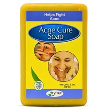 Arymar Acne Soap with Sulfur & Neem Oil - 3 oz Bar for Clear Skin, Packs 1-25